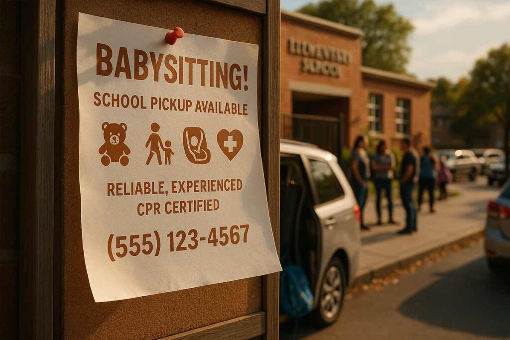 Babysitting Flyer Distribution Locations