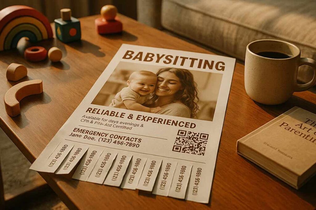 Babysitting Flyer Distribution Streamline Client Acquisition