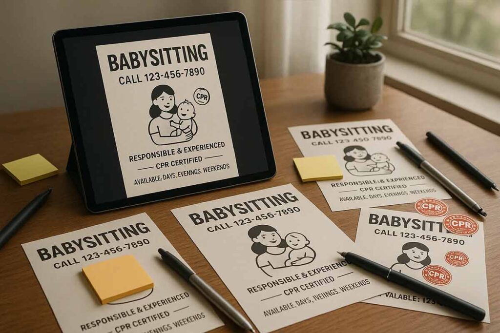 Babysitting Flyer Distribution Templates Speed Up Marketing Efforts