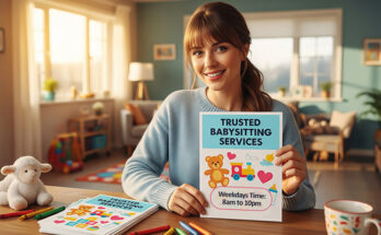 Babysitting lead generation flyers for New Babysitting Service Providers