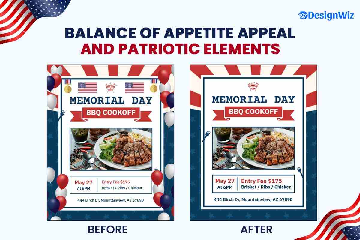Balance of Appetite Appeal and Patriotic Elements