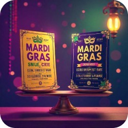 Striking the Perfect Balance Between Mardi Gras Flyer Readability and Creativity