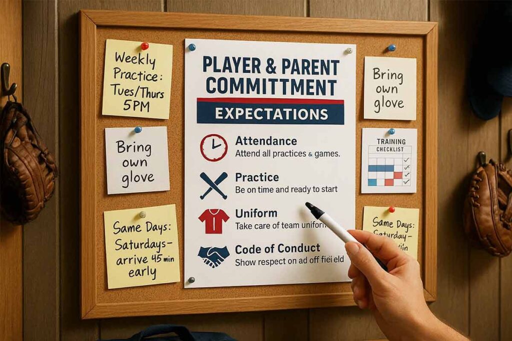 baseball team commitment expectations breakdown