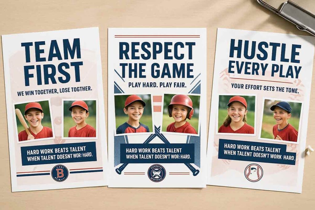 baseball team culture messaging examples