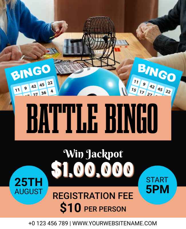 Battle Bingo Night Flyer Template