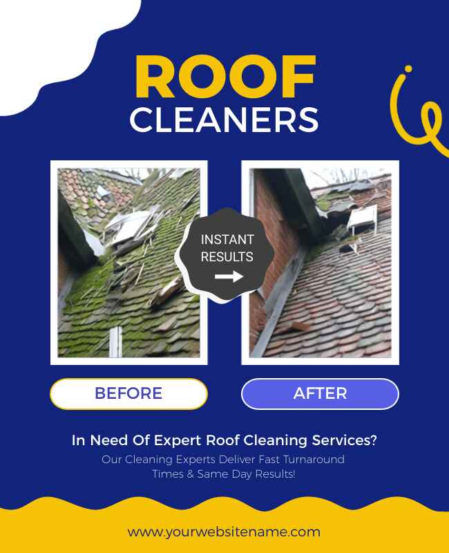 Before and After Roofing Flyer Template