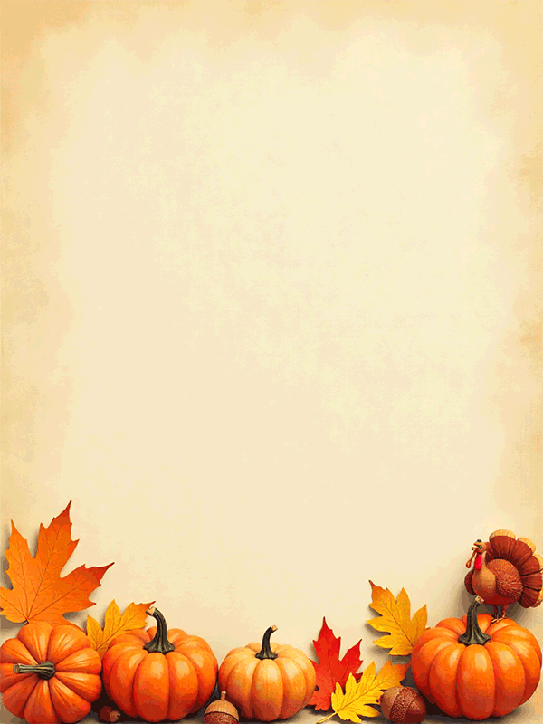 Beige Thanksgiving Poster Background