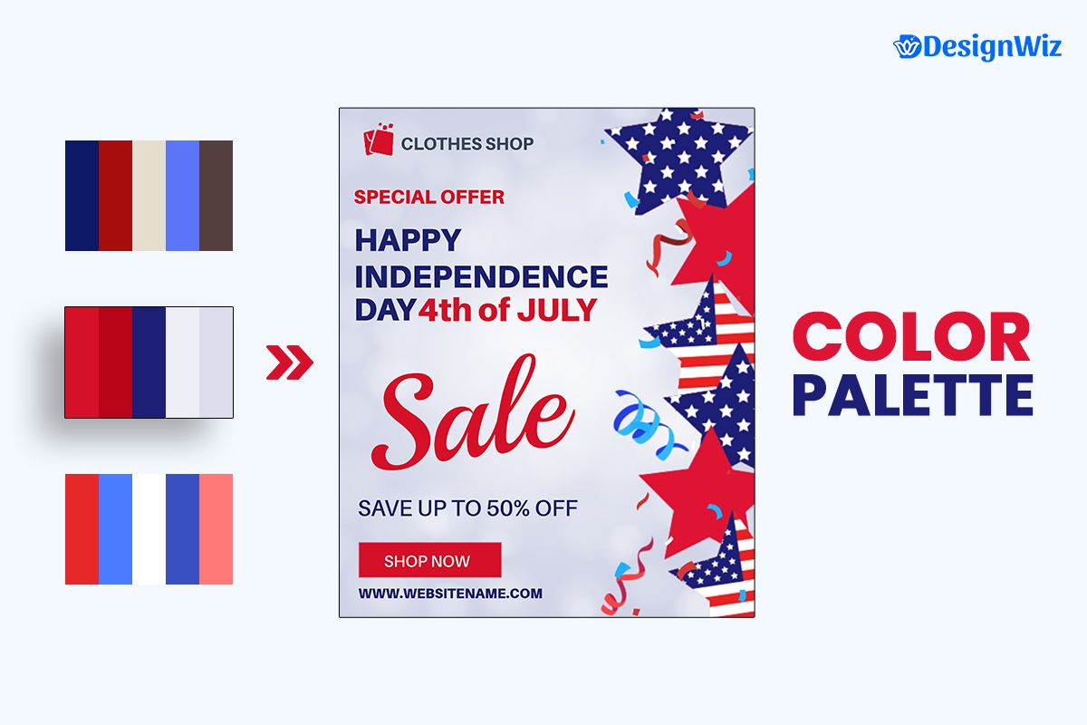 Best Color Palette For 4th Of July Flyers