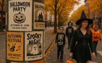 best local spots to pin your halloween flyer this season