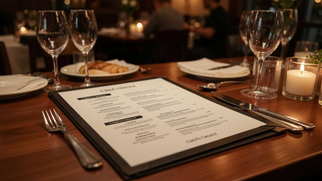 best practices for professional menu design