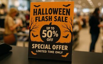 best ways to announce a flash sale with a halloween flyer