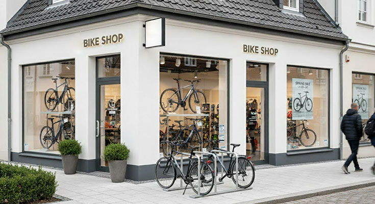 Bike Brand Consistency Flyers for Multi-Location Shops