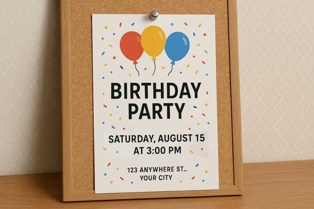 Birthday Flyer Context Example