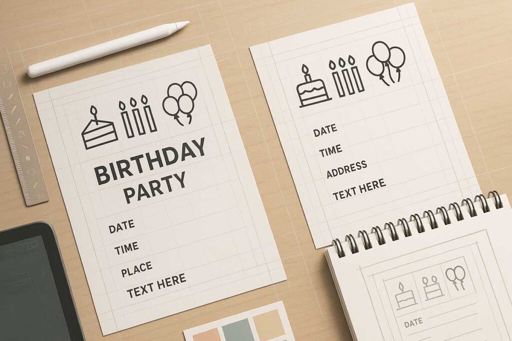 Birthday Flyer Design Elements