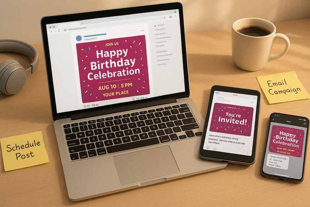 Birthday Flyer Digital Distribution