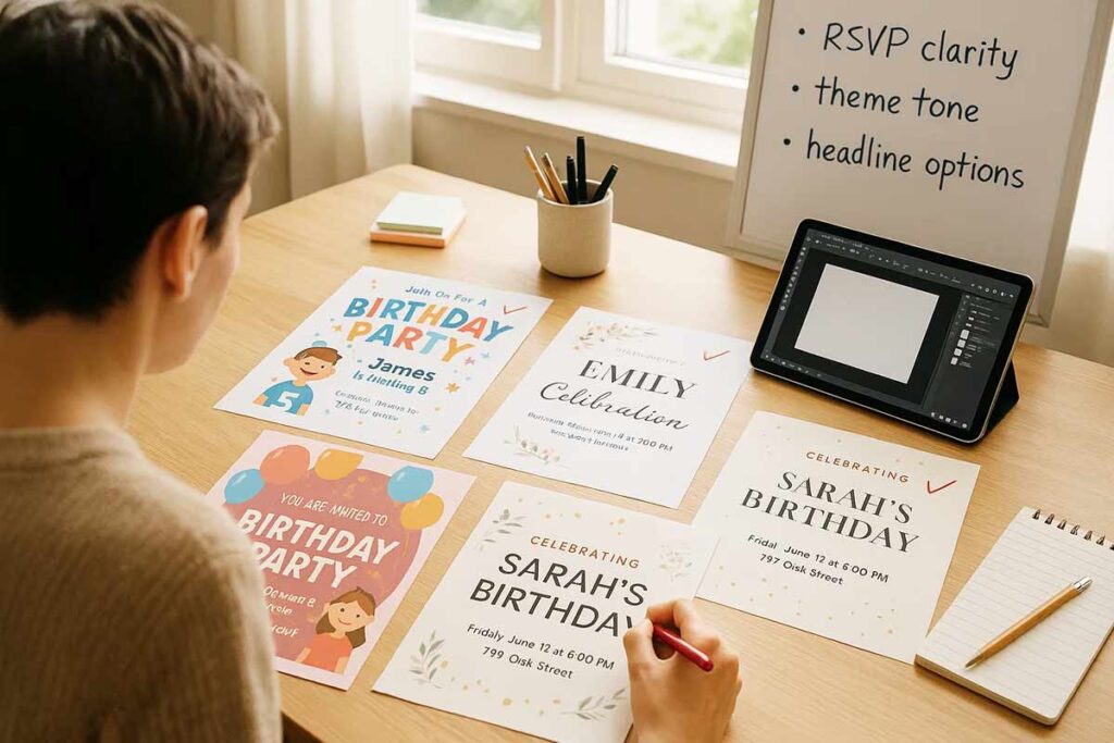 Birthday flyer wording examples