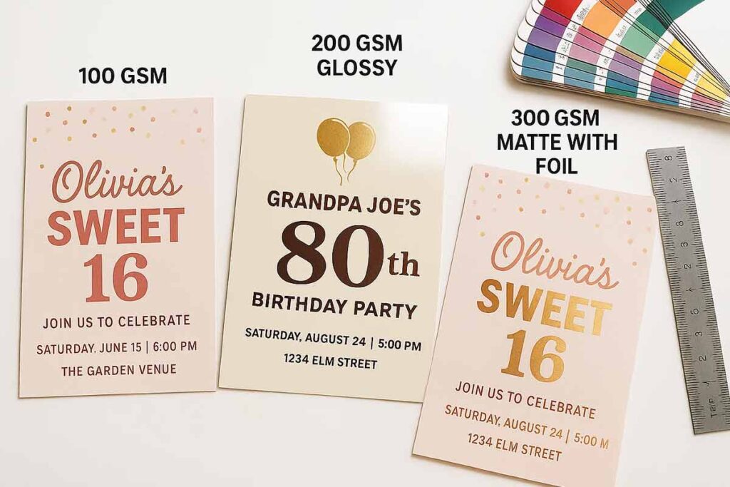 birthday flyer print quality specifications