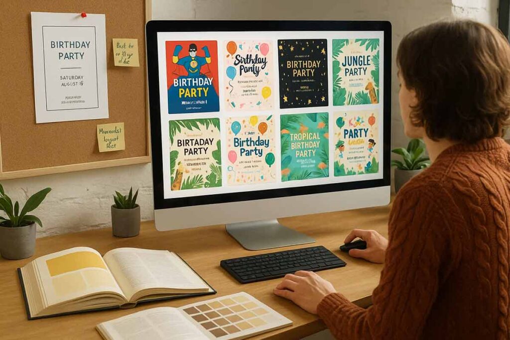 Birthday flyer template examples