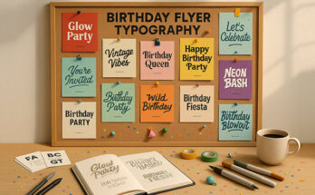 Birthday Flyer Typography Font Selection For Maximum Readability And Visual Impact