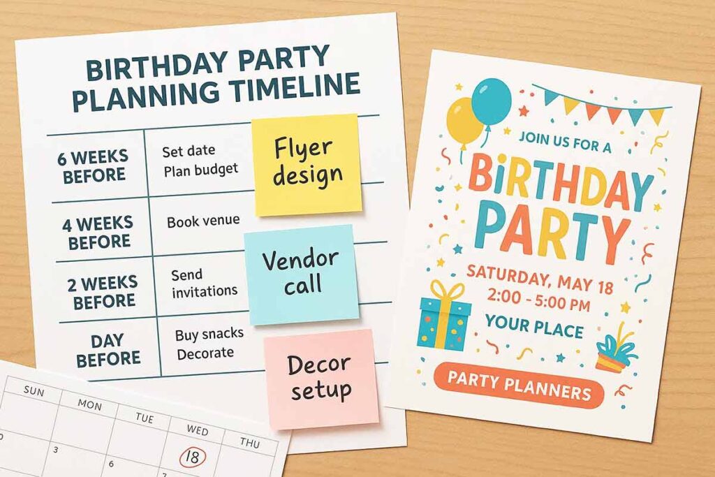 Birthday Party Timeline Implementation