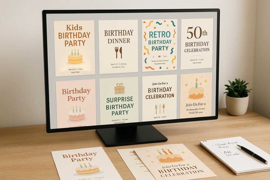 Birthday flyer templates gallery