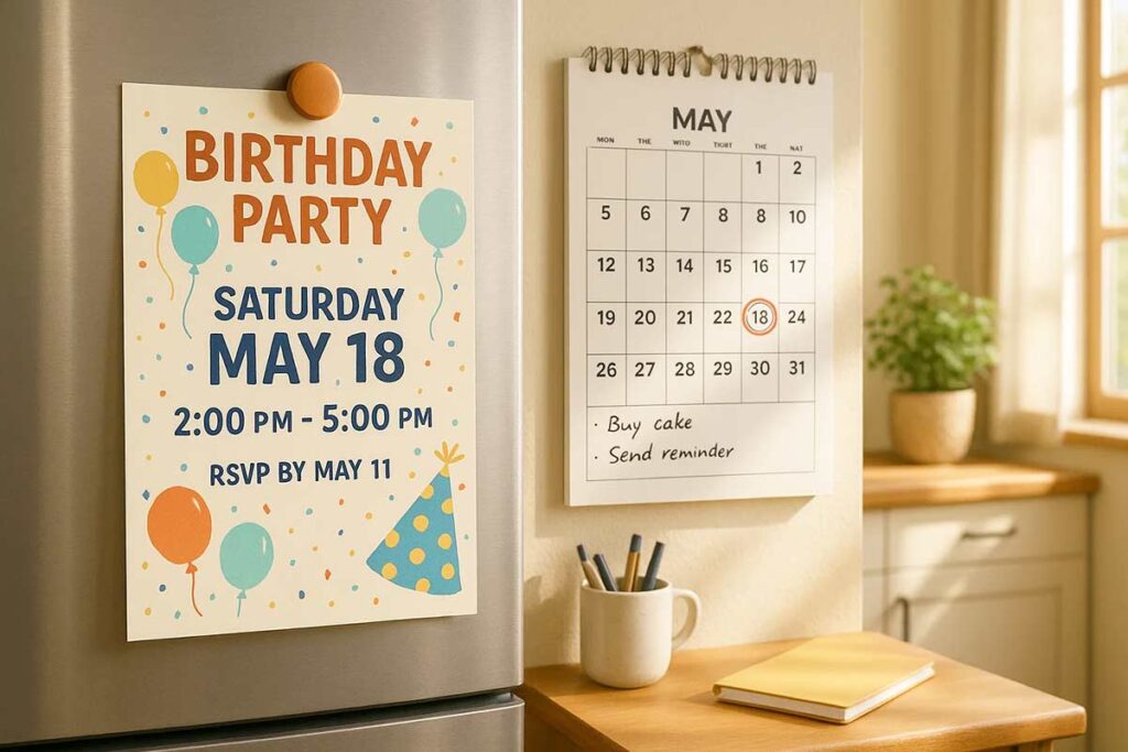 Birthday Timing Flyer