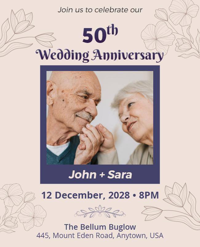 Vintage Anniversary Flyer