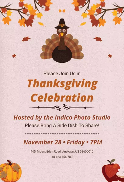 bizarre-friendsgiving-invite-template