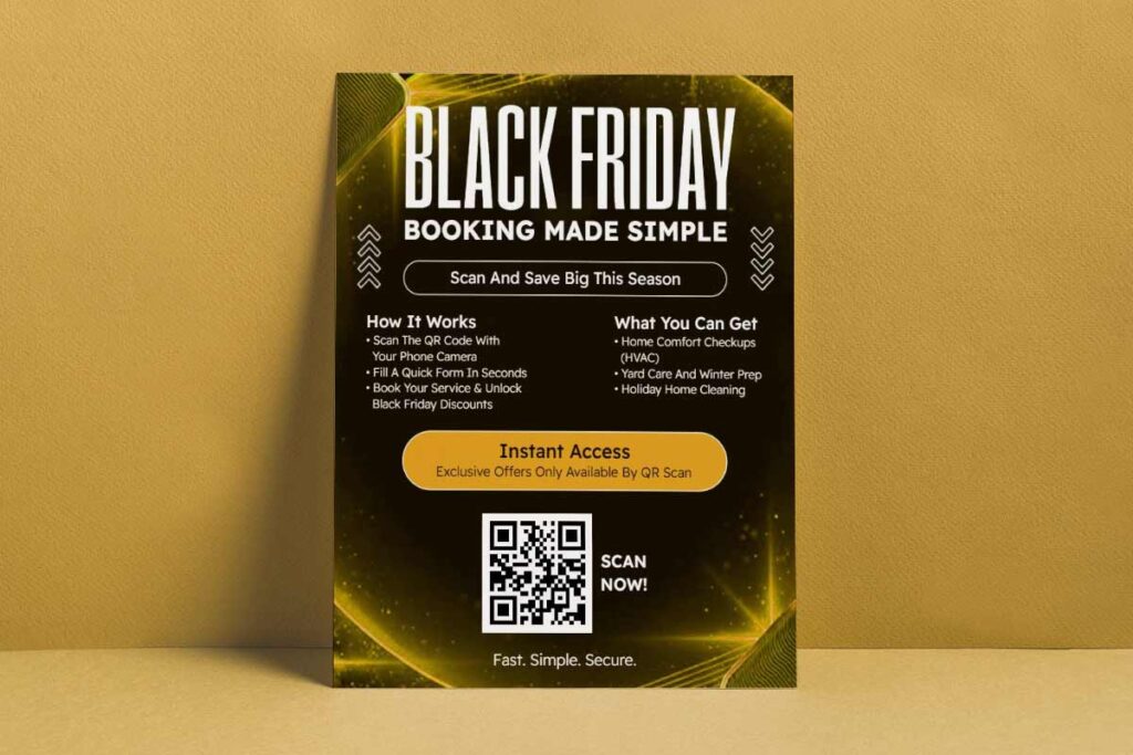 Black Friday Service Discounts Flyer Template