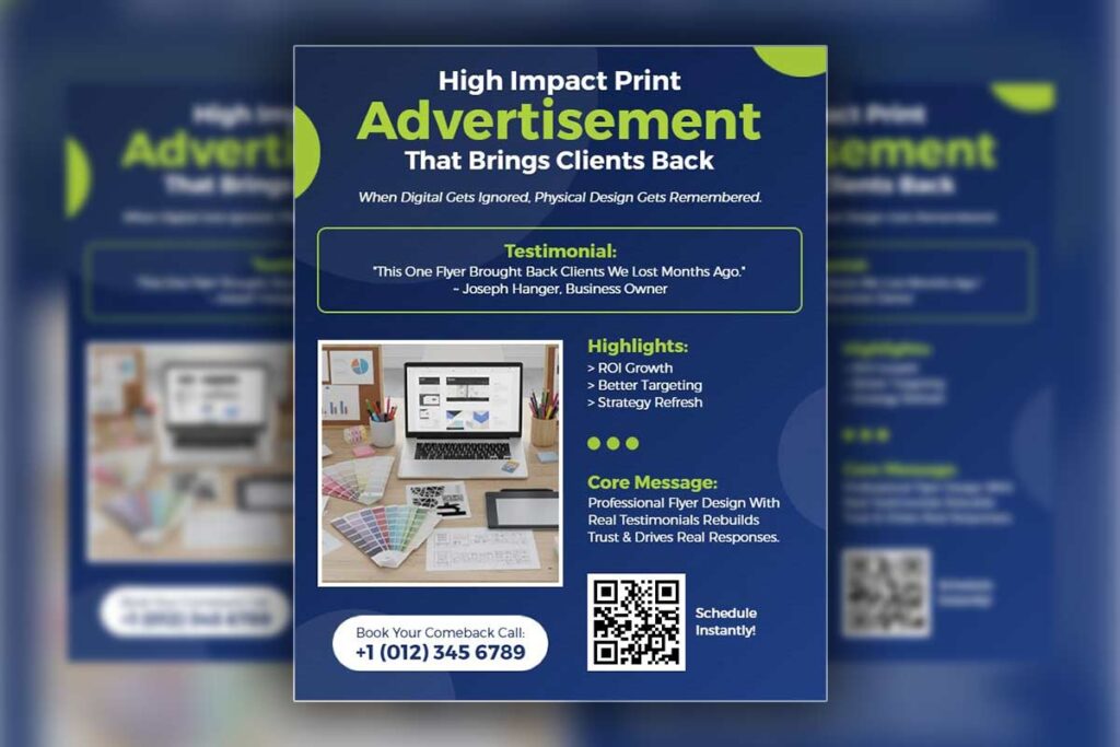 Boost Client Engagement with Print Advertisement Flyer Template