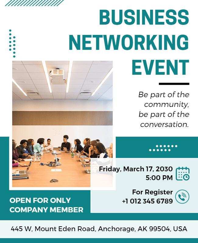 Professional Business Network Event Flyer Design