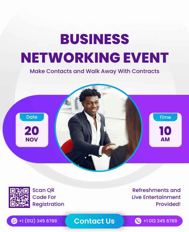 Business Networking Event Flyer Template