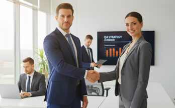 Business Partnership Flyers ROI Analytics for Consultants