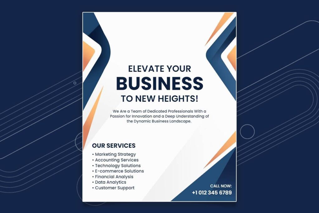 Business Solutions Marketing Services Flyer Template