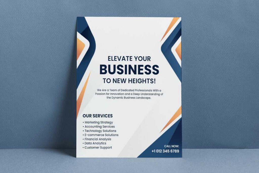 Business Solutions Marketing Services Flyer Template