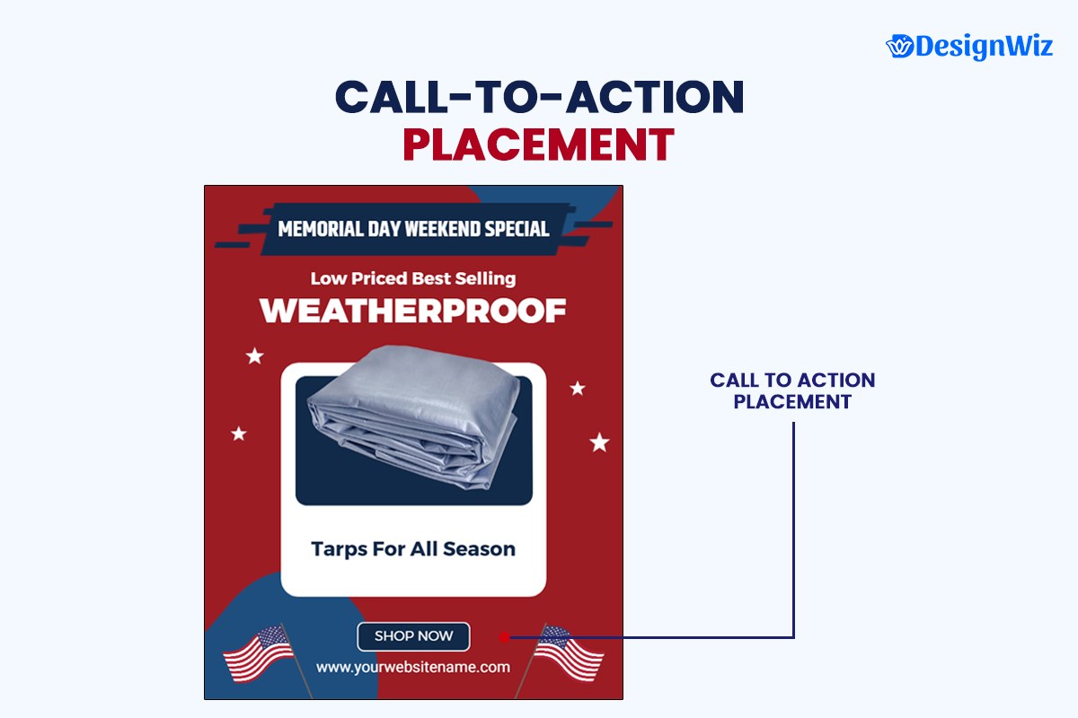 Call To Action Placement in Retail Flyer