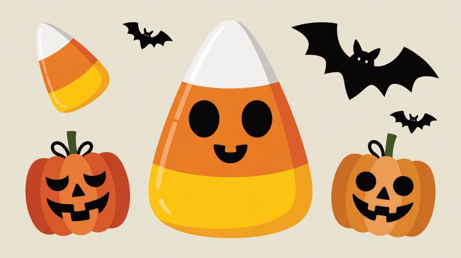 candy corn clipart minimalsitic