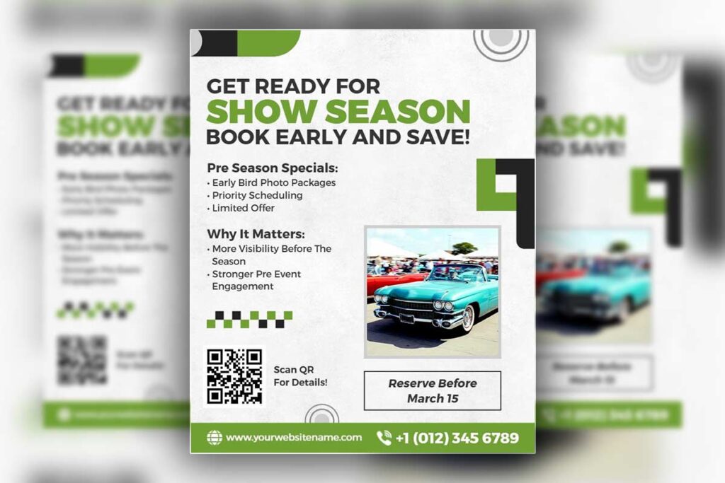 Car Show Season Promotion Flyer Template