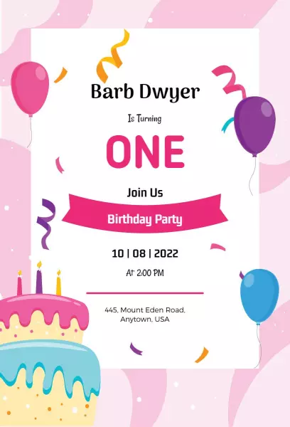 carousel-pink-printable-invitation-portrait-template