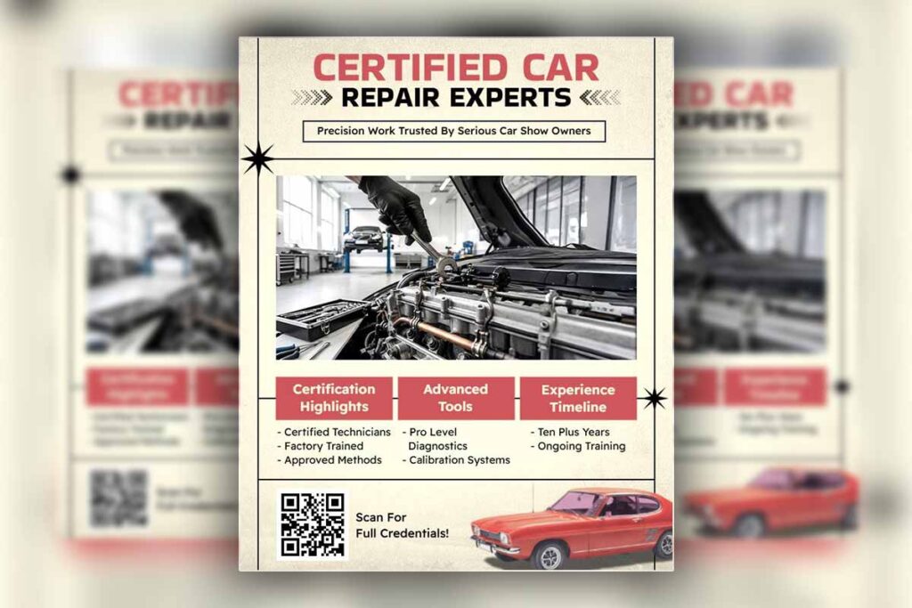 Certified Car Repair Experts Flyer Template