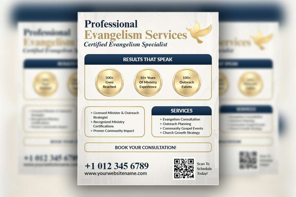 Certified Evangelism Specialist Services Flyer Template