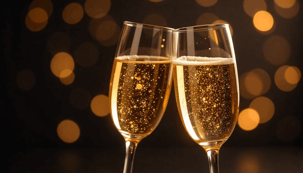 champagne toast party background