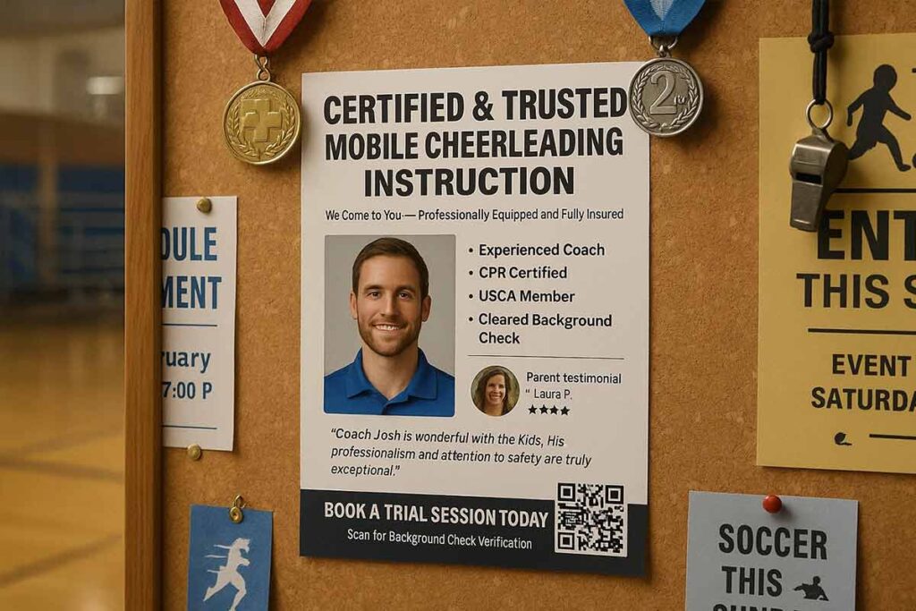 Cheerleading Credibility Flyers Support Examples