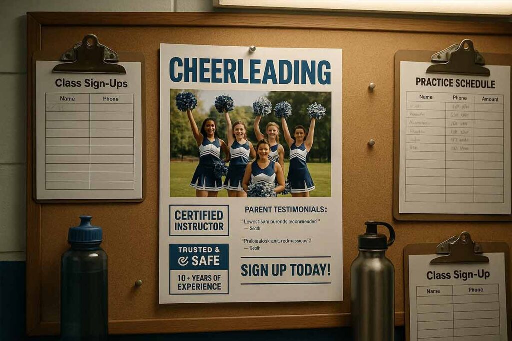 Cheerleading Credibility Mobile Service Flyers