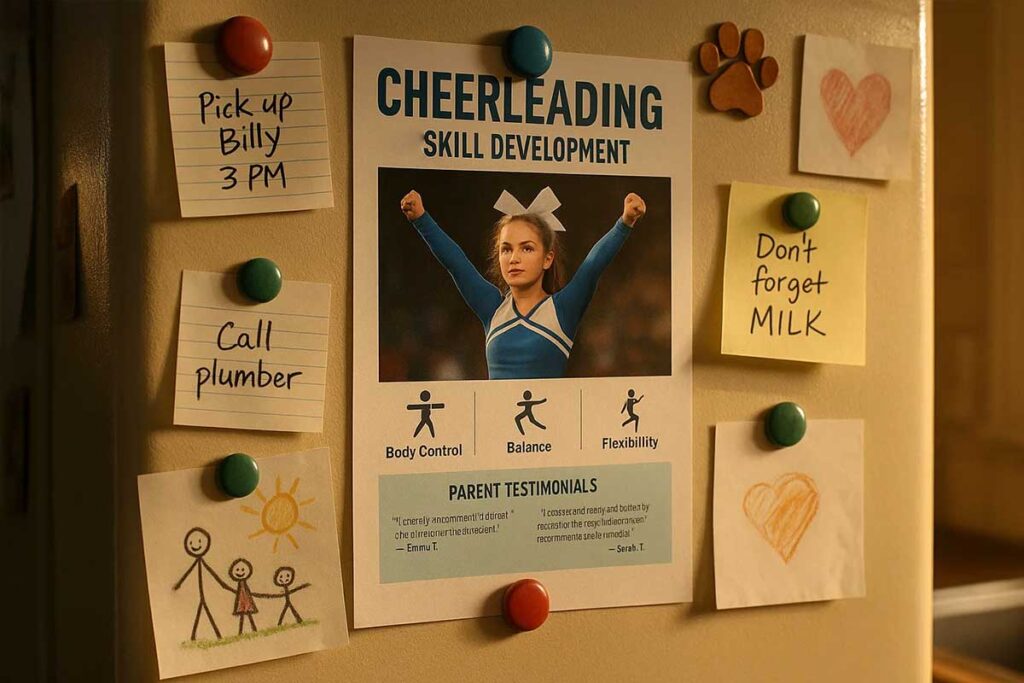 Cheerleading Flyer Content Support Examples