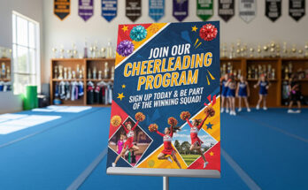 Cheerleading Flyer Design for Program Directors