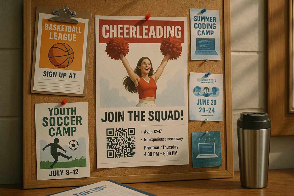 Cheerleading Flyer Distribution
