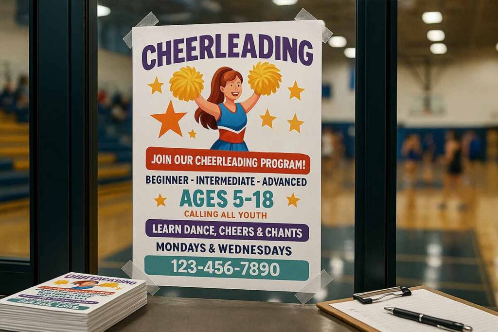 Cheerleading Flyer Distribution Methods