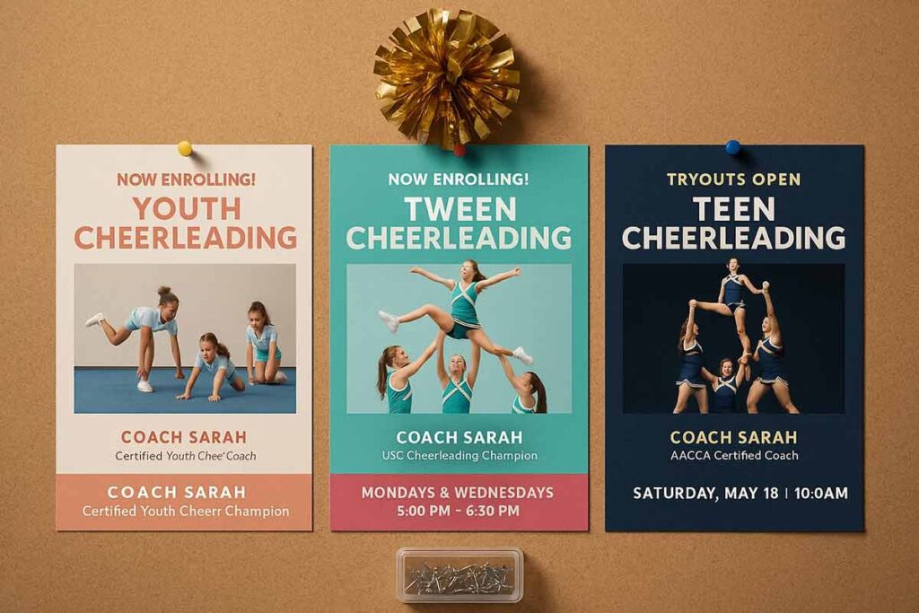 Cheerleading Lead Generation Flyers