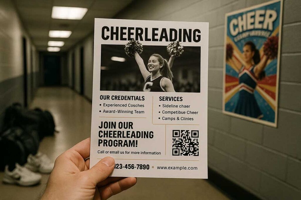 Cheerleading Lead Generation Flyers Information Guide